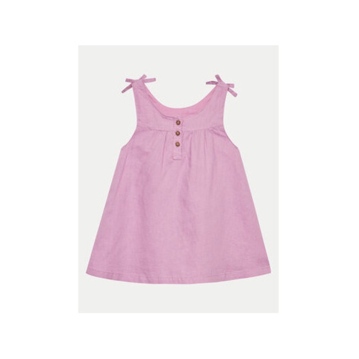 Lányka ruha, United Colors Of Benetton, 303817862, Len/Pamut, Lila, Lila