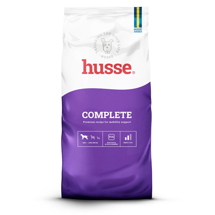 Суха храна за големи породи кучета, Husse Complete Giant, 15 кг