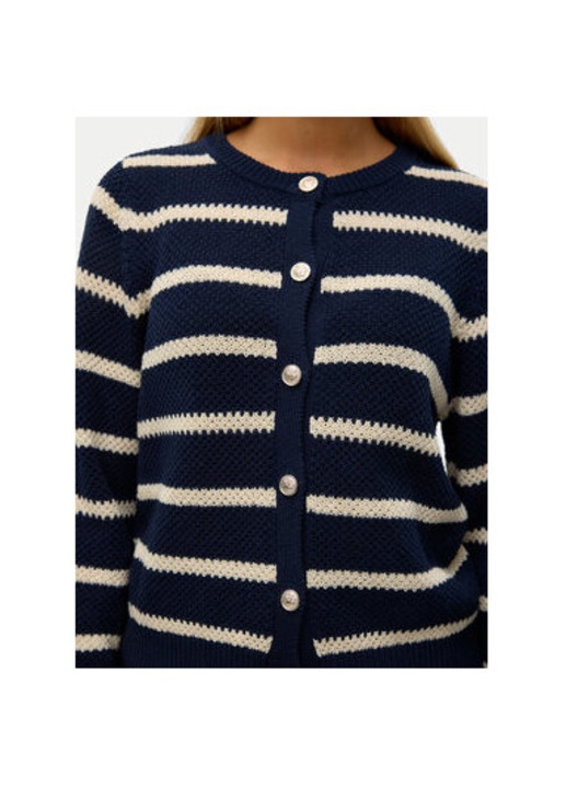 Cardigan dama, Vero Moda, 304868788, Bumbac/Poliester reciclat, XS INTL, Albastru