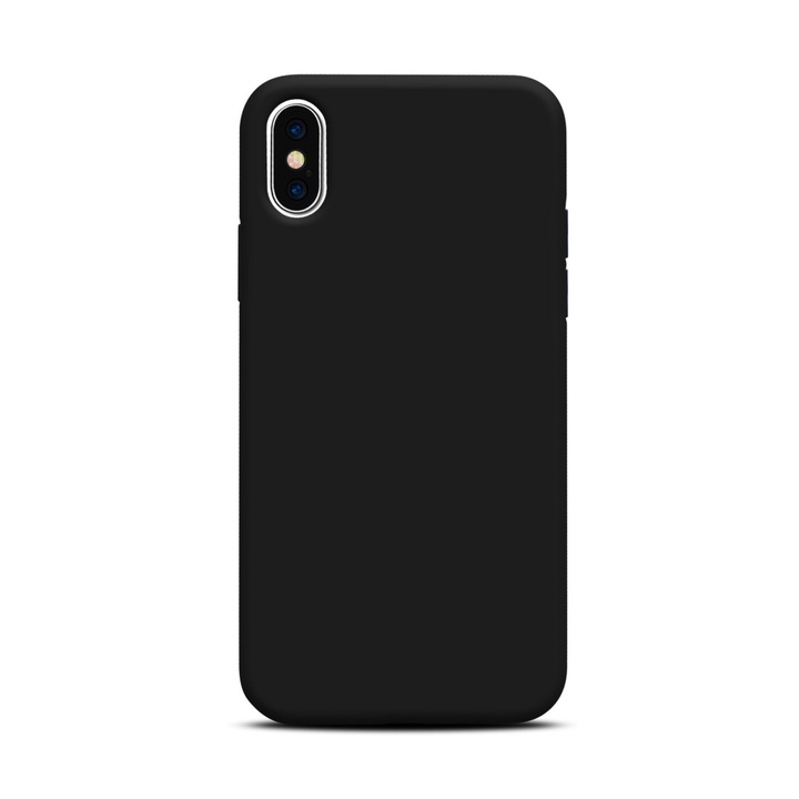 iPhone X kompatibilis FEKETE SZILIKON TOK