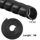 Kábelvédő spirálcső 1mx0.8cm sárga fekete piros
