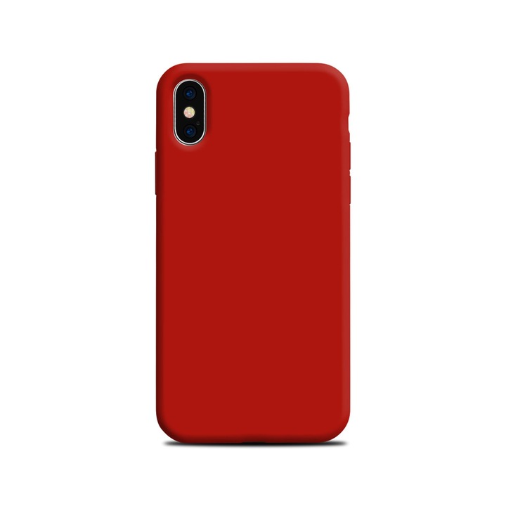 iPhone X kompatibilis PIROS SZILIKON TOK