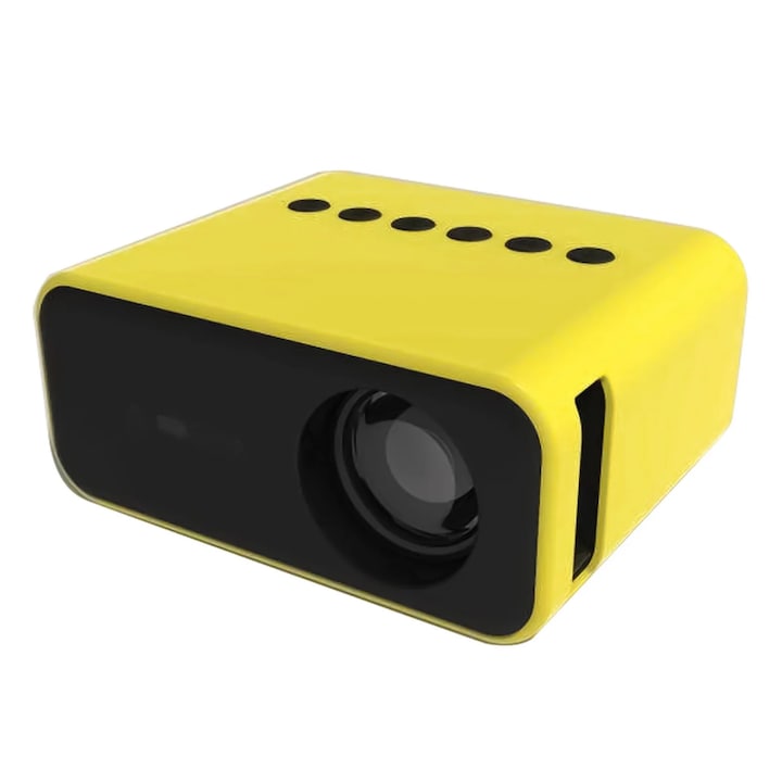 Videoproiector mini, 480x360P, 20-110 inch, HDMI, USB, 11x9x5cm, 470g, set complet