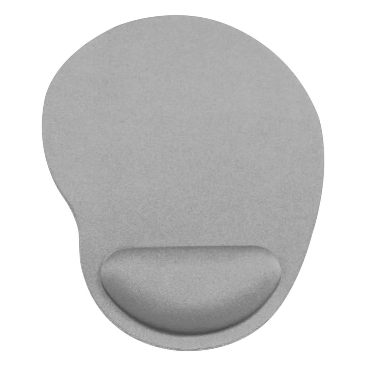 Mousepad gaming YANYXR cu suport ergonomic pentru incheietura gri 23x18x2cm
