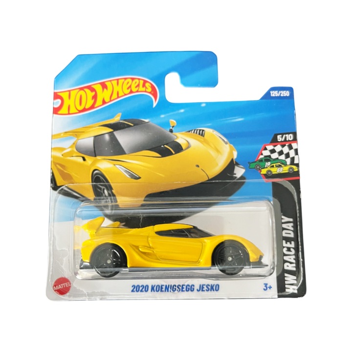Hot Wheels 2020 Koenigsegg Jesko, жълт, 1:64 - модел 2025