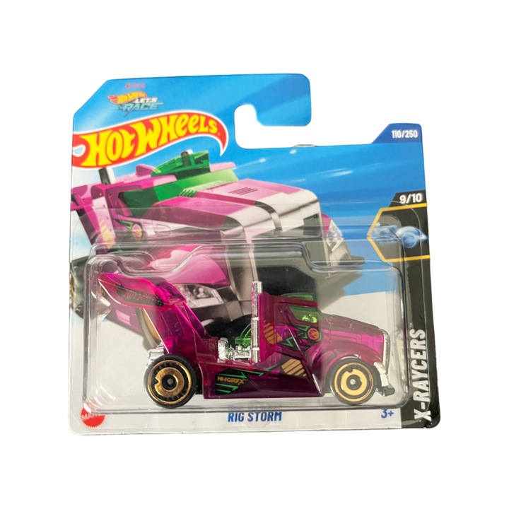 Hot Wheels Rig Storm – Kincsvadász autó, lila, 1:64 – 2025-ös modell