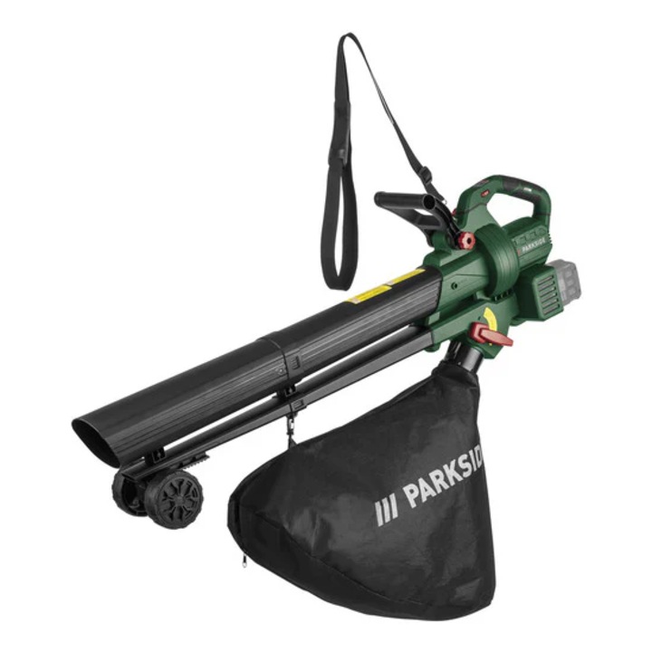 Suflanta/tocator de frunze fara fir PARKSIDE PLSBA 40-Li A1, 6 viteze, sac de 40 l