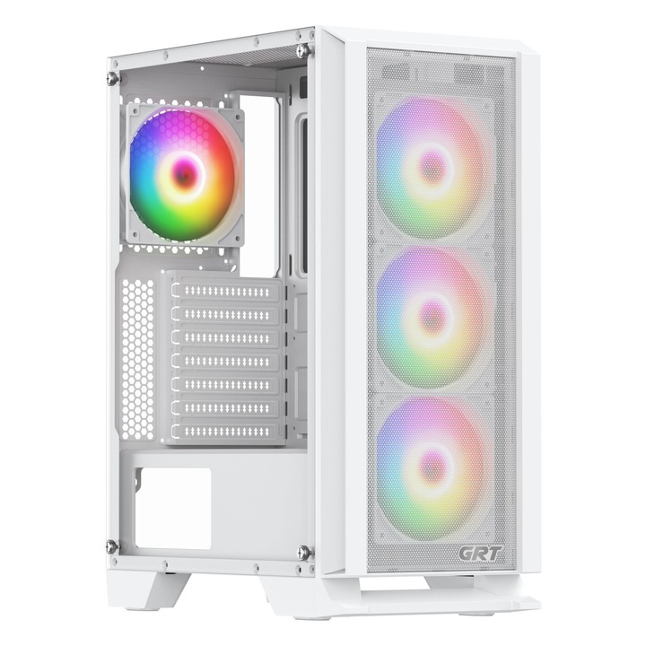 Настолен компютър за гейминг, GRT, BLUE LED с процесор Intel® Core™ i5-10400F до 4,3 GHz, 8 GB DDR4, 480 GB SSD, GeForce® GT 1030 2 GB GDDR5