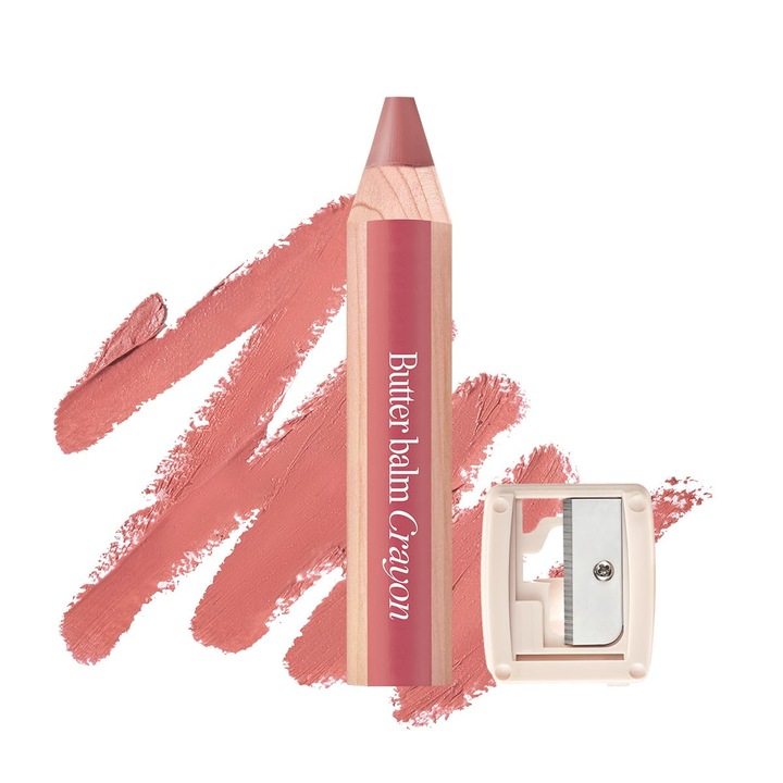 Clio Butter Balm Crayon Blush #04 Modern Art Beige 3.9g + подарък острилка
