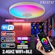 Plafoniera Cu Led, Excitat®, inteligenta, Putere 48W, Control prin Telefon/Telecomanda/Intrerupator, Difuzor Conectat Bluetooth, Lumina RGB Calda si Rece, protectie ochilor si economie de energie, 3000-6000K, 38 cm, rezistenta la apa, puls muzical, Alb