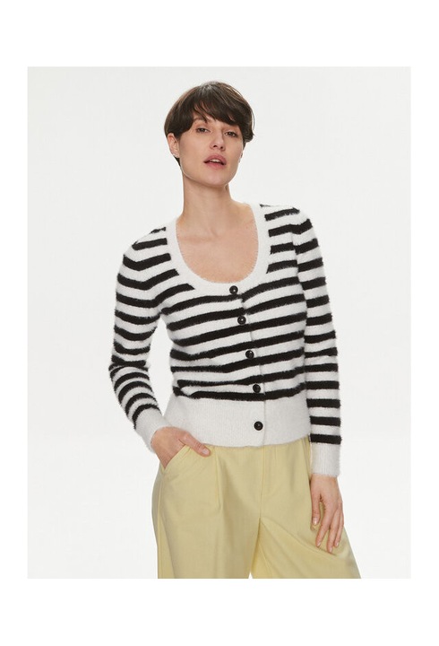 Cardigan dama, Morgan, 303917388, Poliamida, Alb, Alb