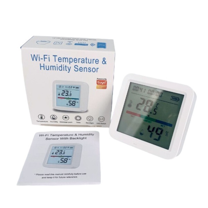 Сензор за температура и влажност, Enforose, високоточно наблюдение, енергийно ефективен дизайн, комплект