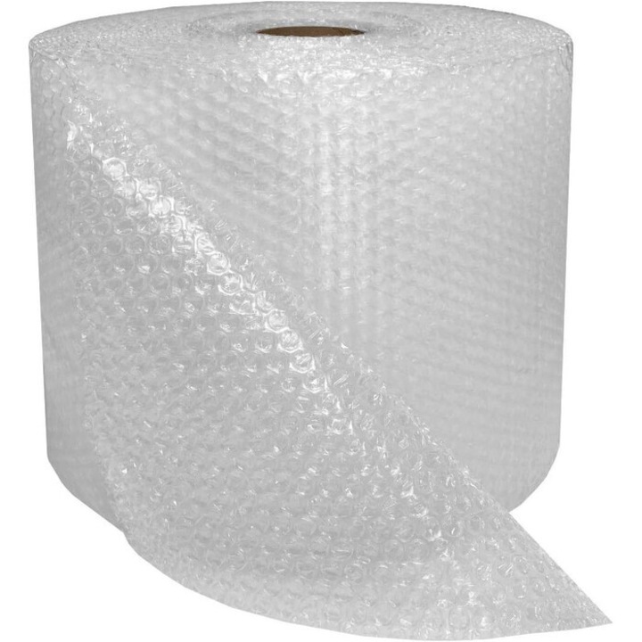 Folie cu Bule Mici de aer pentru Ambalare si Protectie, 50 cm x 50 metri lungime, transparent