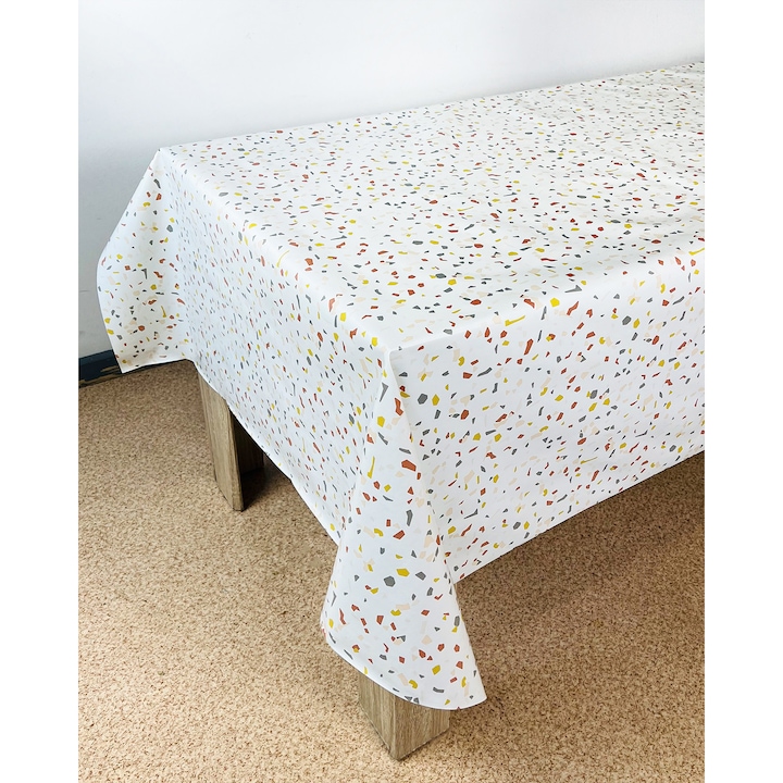 Fata de masa pentru contactul cu alimentele, neteda, 140 x 2000 cm, DecoMeister®, Model Gresie Azteca, CA483-140R2000