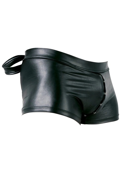 Svenjoyment Bondage fekete férfi szexi boxeralsó, XL-es méret, poliészter/spandex, két állítható mandzsettával