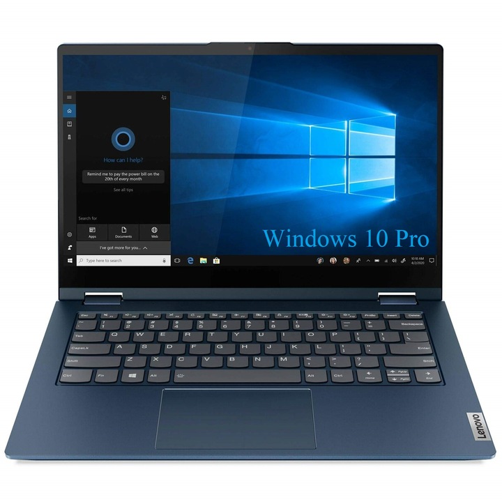 Лаптоп 2 in 1 Lenovo ThinkBook 14s Yoga ITL, 14" FHD IPS Touchscreen 300nits, Intel Core i5-1135G7 4-core, 16 GB DDR4, 512 GB SSD m2 PCIe NVMe, Intel Iris Xe Graphics, Windows 10 Pro, Aluminium case 1.5 kg Abyss Blue