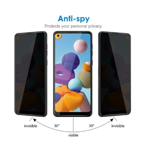 Folie Privacy Compatibila cu Samsung Galaxy A21/ A21S (5G), Full Cover, Calitate Premium