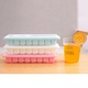 Forma cuburi de gheata, multicolor, 16 cavitati, cu capac, plastic