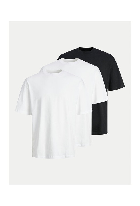 Set 3 tricouri barbati, Jack and Jones, 304944611, Bumbac, Multicolor, Multicolor