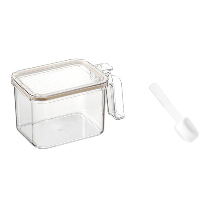 Recipient condimente etans montat pe perete YANYXR transparent 10x15x8cm