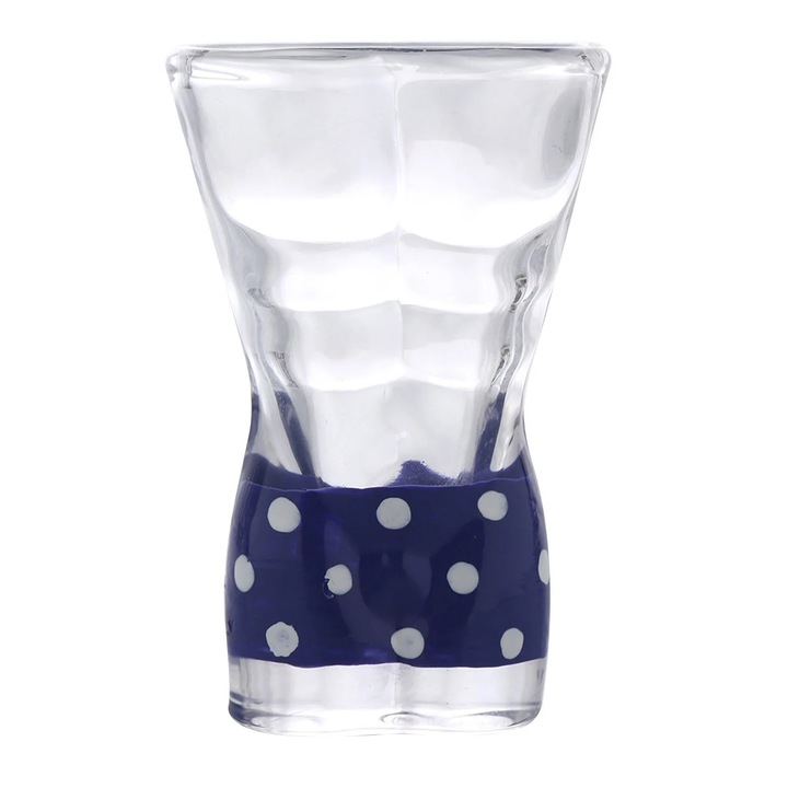 Комплект чаши Baijiu Bikini, 2 броя, червени и сини, 0.5 л