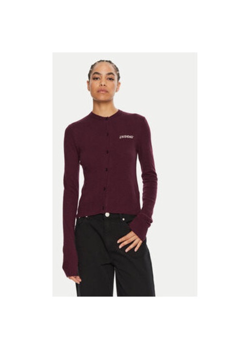 Cardigan dama, 2Ndday, 304474965, Viscoza/Nylon, Rosu, Rosu