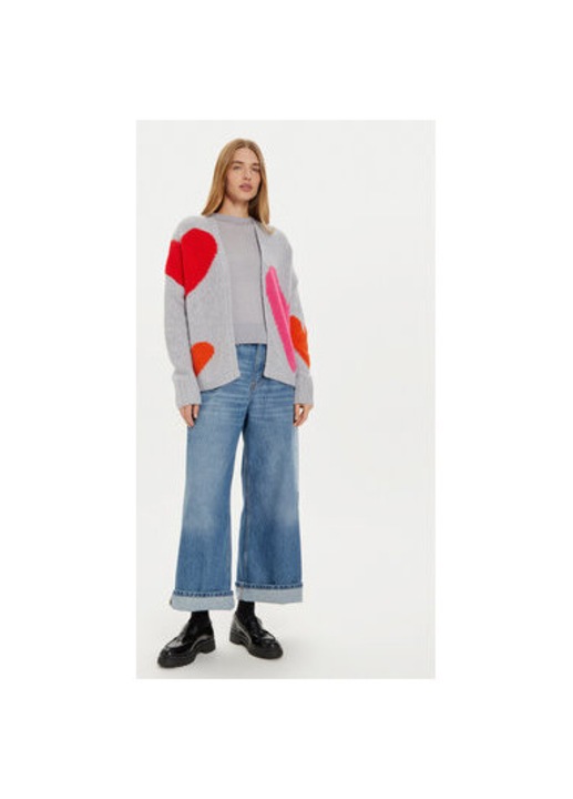 Cardigan dama, Frieda&Freddies, 304474644, Lana/Poliamida, Gri, Gri, 40