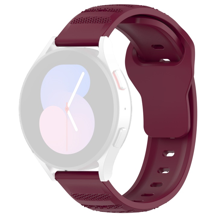 Szíj Huawei Watch GT 2 (46 mm)/GT 2 Pro/GT 3 Pro (46 mm)/Ultimate, Xiaomi Watch S1, Techsuit óraszíj (W050), Bordeaux készülékekhez