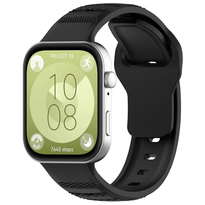 Curea smartwatch Watchband (W050) Huawei Watch Fit 3 / Fit 4 / Fit 4 Pro Negru