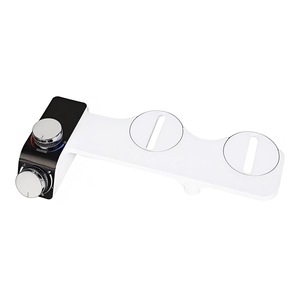 Bideu retractabil non-electric, Functie apa calda si rece, Presiune reglabila a apei, Duze duble, Usor de instalat, Autocuratare, ABS/Inox, Orber, Alb/Negru