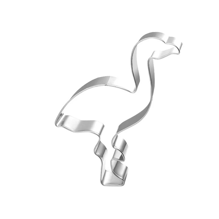 Forma prajituri, Flamingo, otel inoxidabil, multicolor, 10.5x9.2x1cm