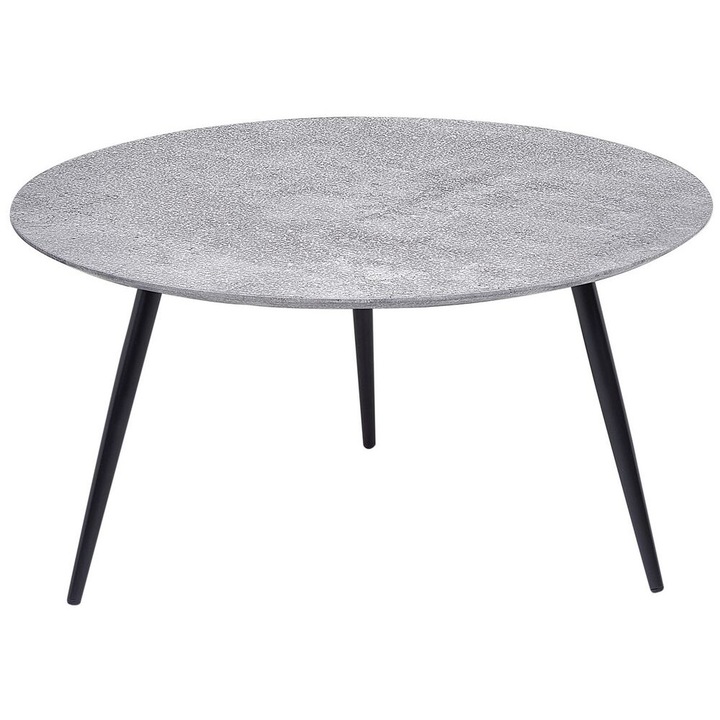Masa de cafea cu efect de marmura gri si negru ø 79 cm Effie