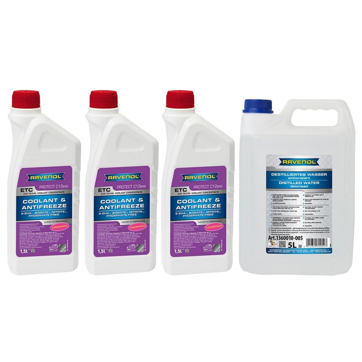 Ravenol ETC Protect C12EVO red концентриран антифриз пакет