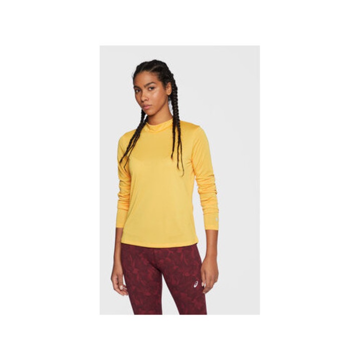 Tricou dama, Asics, 300523902, Poliester reciclat/Poliester, Galben, Galben