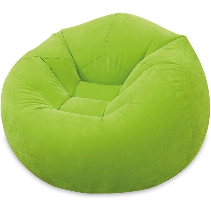 Надуваем фотьойл, EMATTERIO®, стол за къмпинг Lazy Sofa, преносим, с електрически аксесоар за надуване, лесен за съхранение, издръжлив, подходящ за спалня и всекидневна, зелен