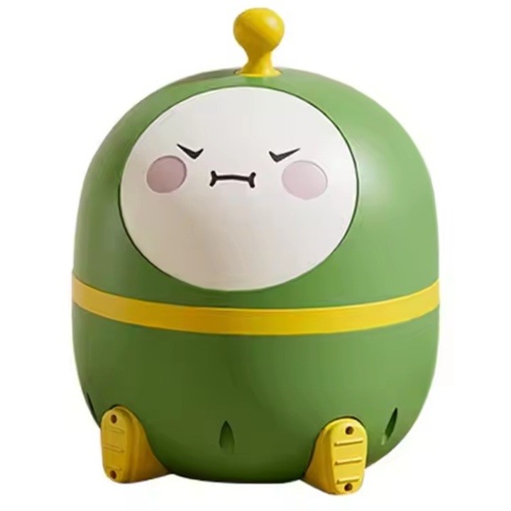 Olita 2in1, model ou, cu reductor wc, din plastic, cu muzica si lumini, 29x29x22 cm, verde