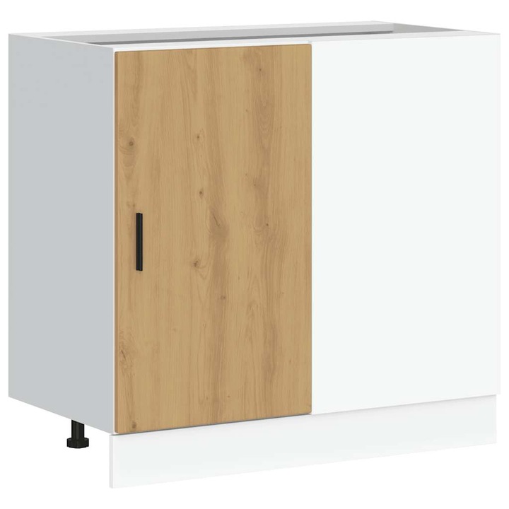 vidaXL Dulap de baza pentru chiuveta “Lyon” Artisan Stejar din