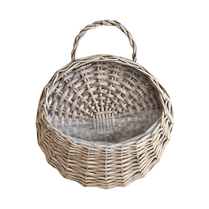 Cos suspendat din rachita, 16x21cm, 20x26cm, culoare naturala