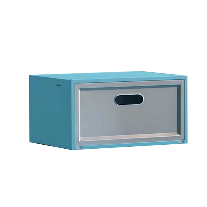 Комплект от 3 кутии за съхранение на обувки, Naimeed D4153, полипропилен, син