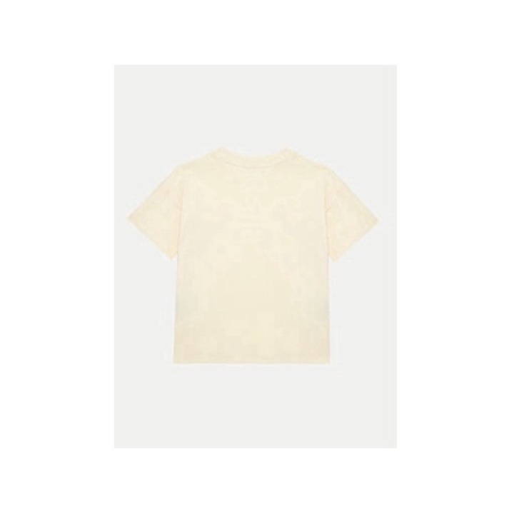 Tricou fete, Mini Rodini, 304157837, Bumbac organic, Bej, Bej