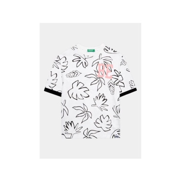 Fiú póló, United Colors Of Benetton, 302077557, Pamut, Fehér, Fehér