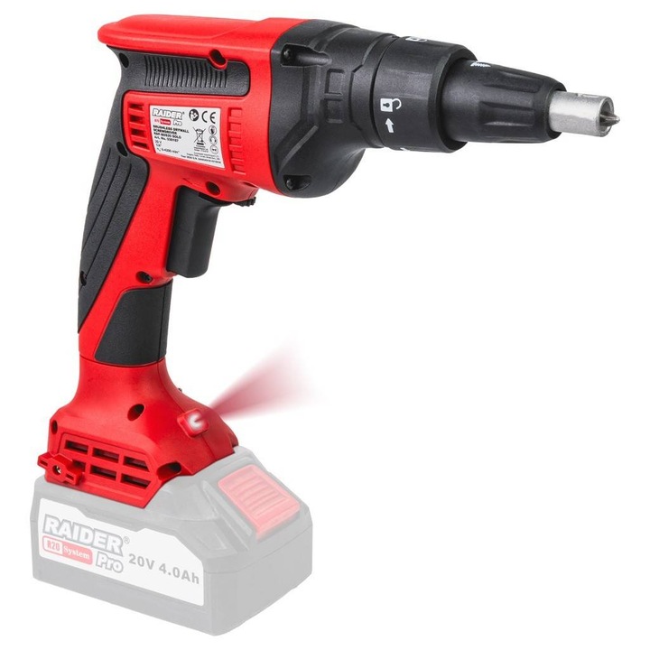 Електрически винтоверт, За гипсокартон, Безчетков, 520W 1/4", 1x4Ah батерия