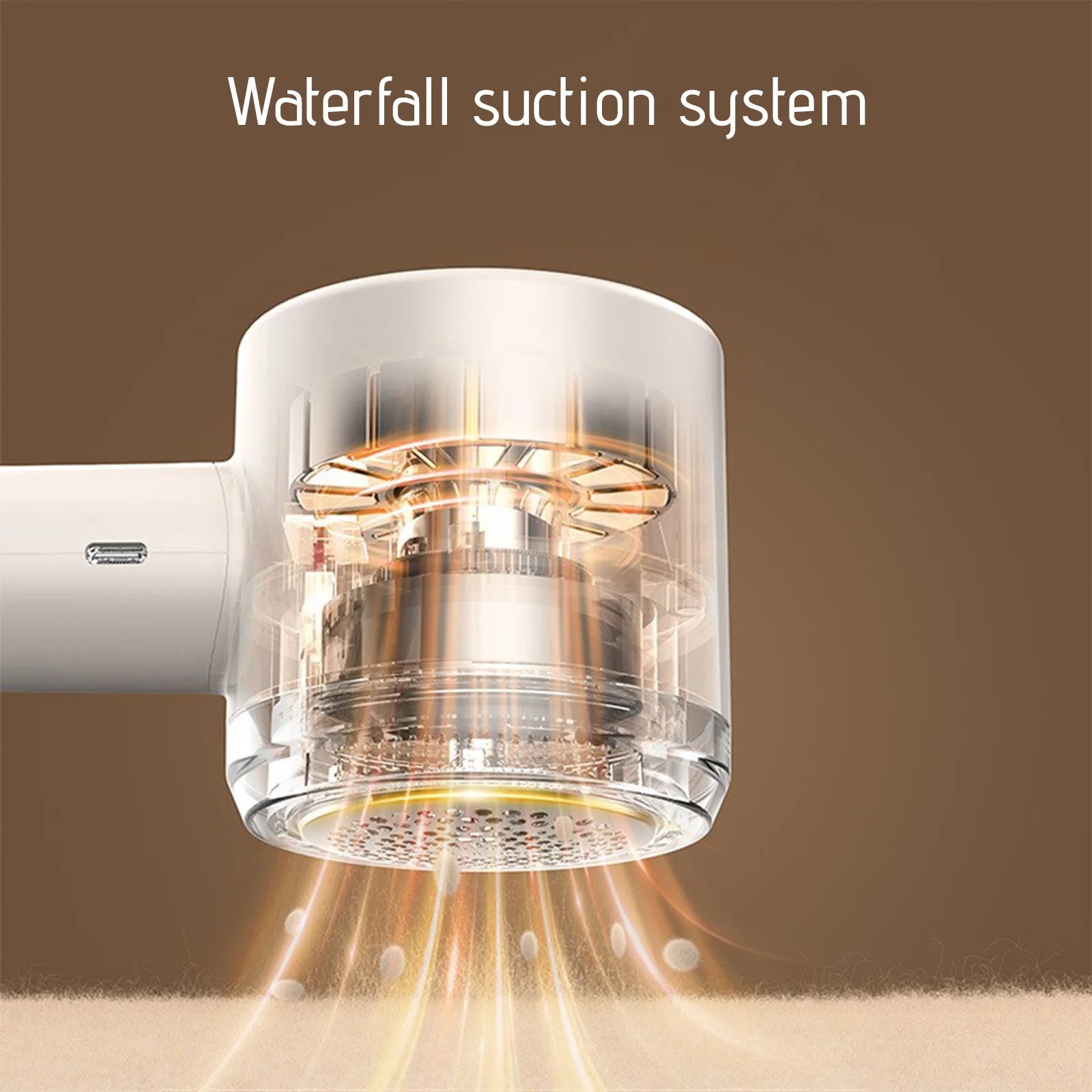Aspirator de scame, model reincarcabil, 3 viteze, display LED, alb, 19.9x7.3cm, set 1x aspirator, 1x USB