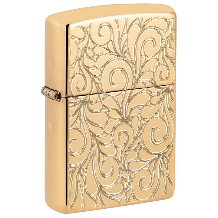 Bricheta Zippo 48067 Swirl Pattern Deep Carved Armor