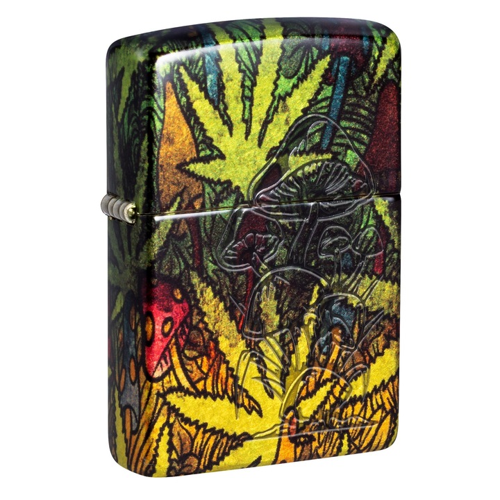 Bricheta Zippo 46387 Cannabis and Mushrooms