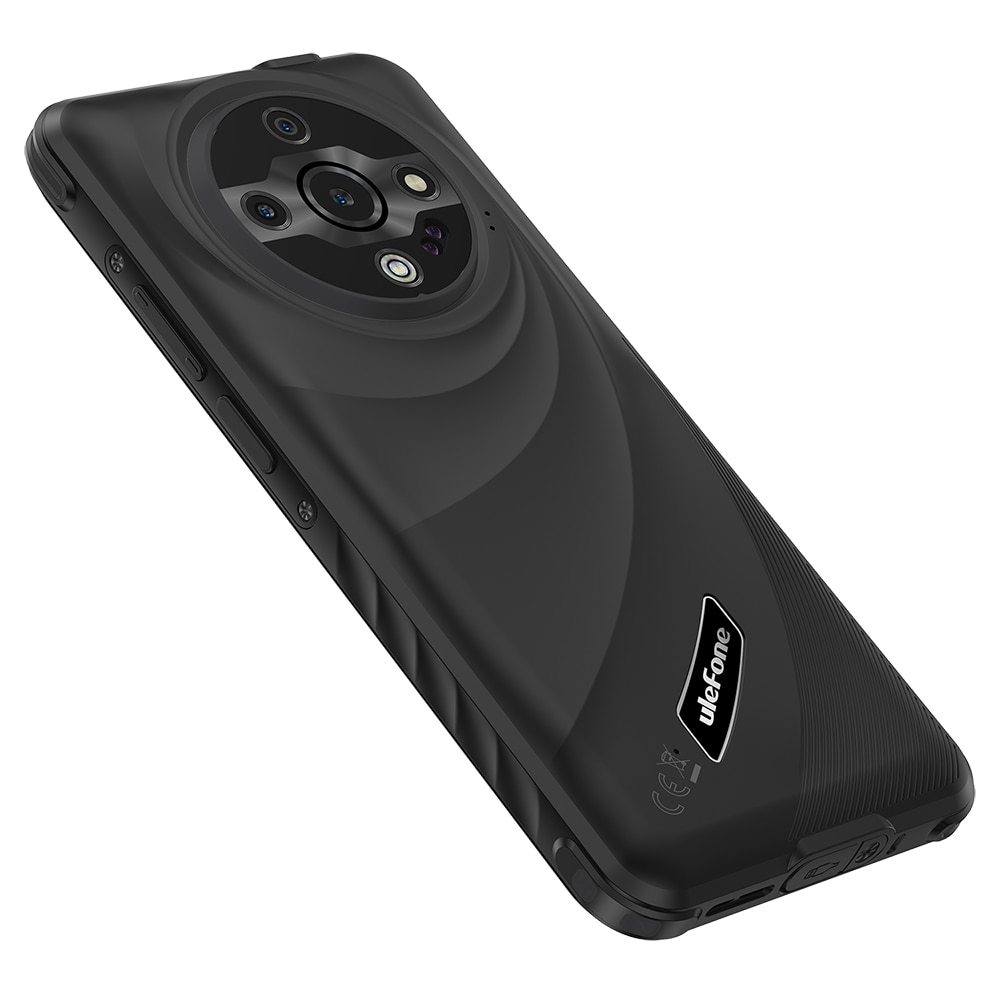 Telefon mobil Ulefone Armor X31, Dual SIM, 4G, Octa-Core Mediatek Helio G91, IPS 6.56-inch 90Hz HD+, 12GB RAM (6GB + 6GB RAM), 128GB, 6050mAh, NFC, IP68, Android 14, Black