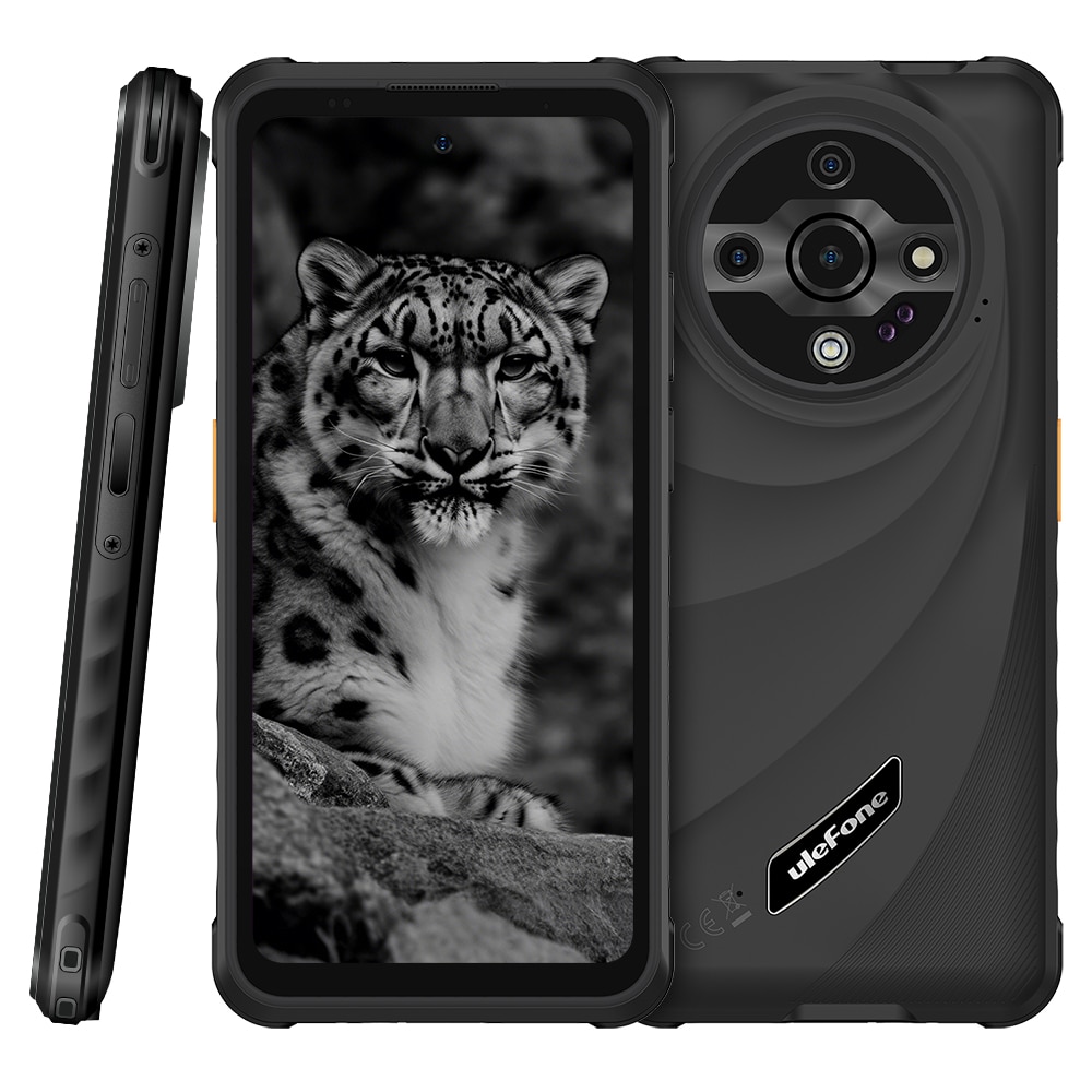 Telefon mobil Ulefone Armor X31, Dual SIM, 4G, Octa-Core Mediatek Helio G91, IPS 6.56-inch 90Hz HD+, 12GB RAM (6GB + 6GB RAM), 128GB, 6050mAh, NFC, IP68, Android 14, Black