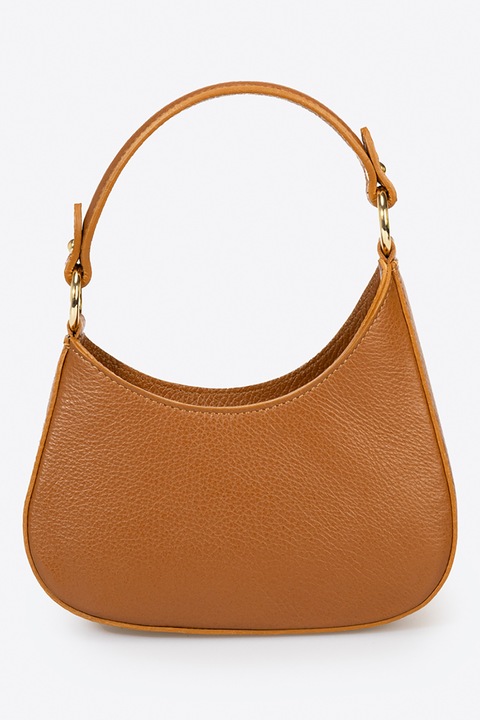 Massimo Castelli, Bőr válltáska levehető pánttal, Karamellbarna