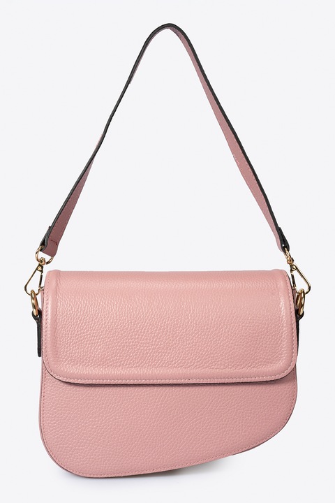 Massimo Castelli, Bőr válltáska levehető pánttal, Púderrózsaszín