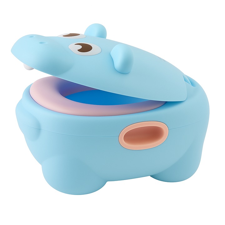 Olita Copii Teox Hipopotam Albastru – Antiderapanta, Detasabila, Usor de Curatat